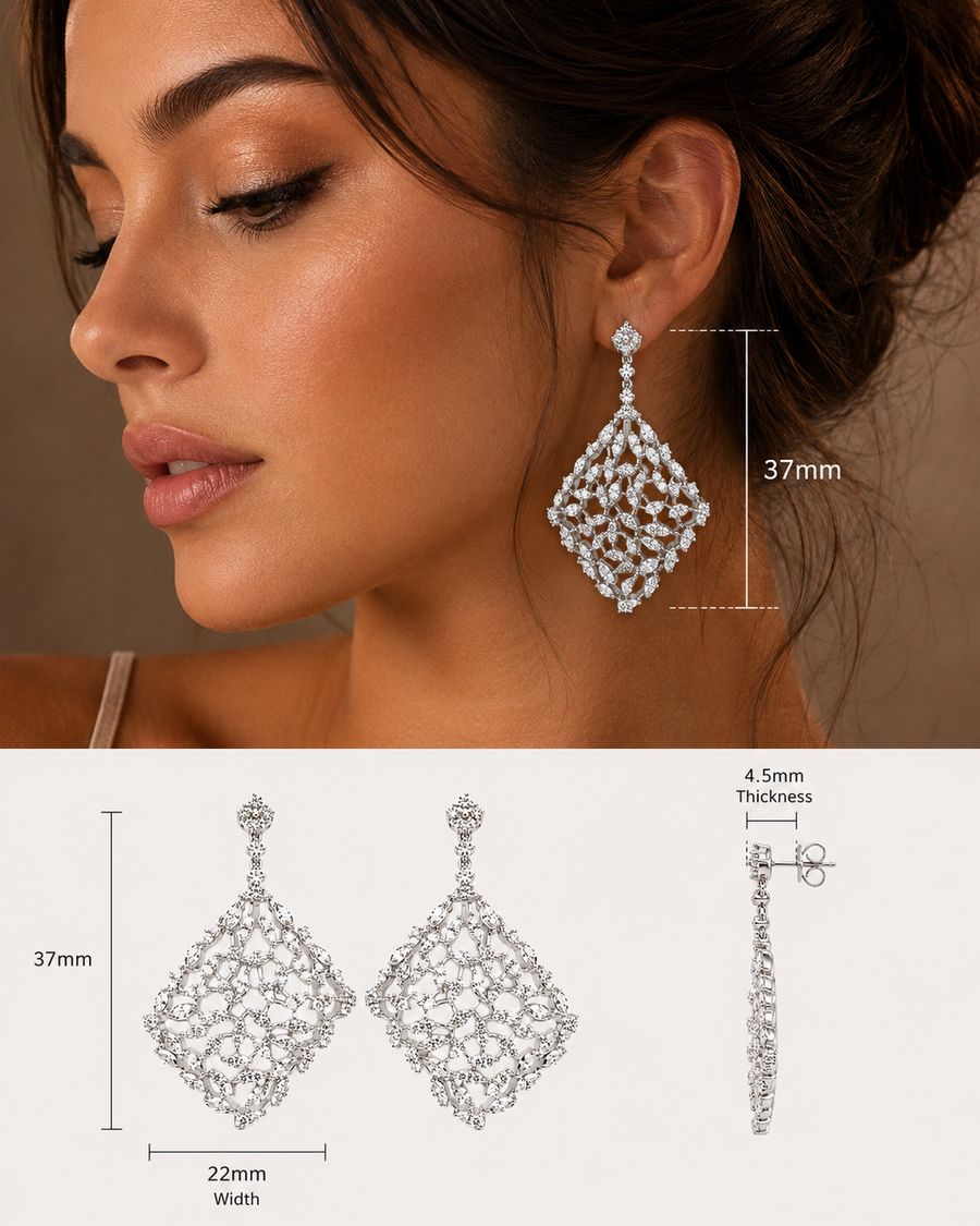 Scattered Long Dangling Earring