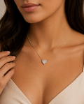 3ct Heart Solitaire Pendant