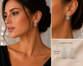 Radiant Teardrop Diamond Earrings – Art Deco Elegance