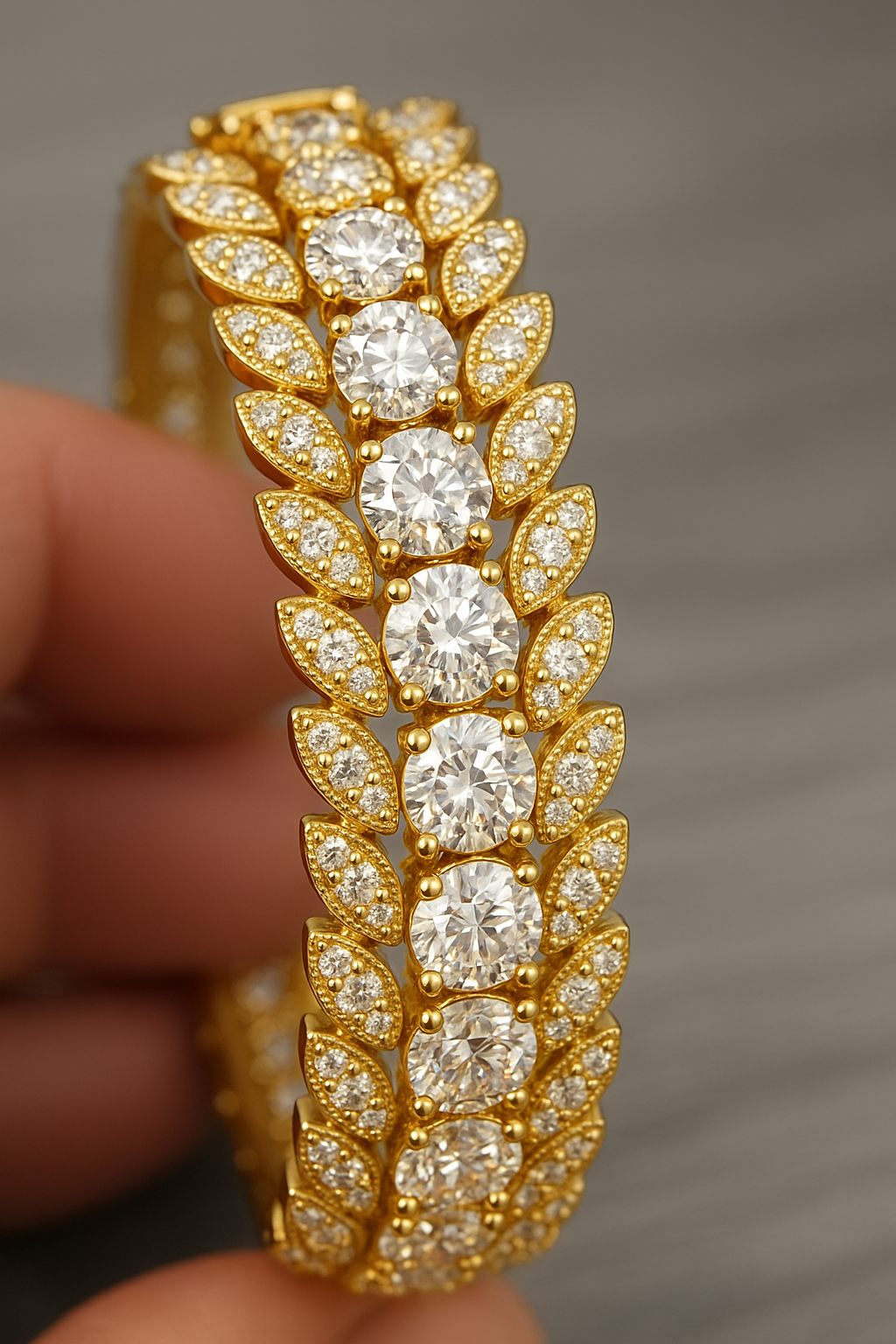 Crownleaf Radiance Diamond Bangle image 0