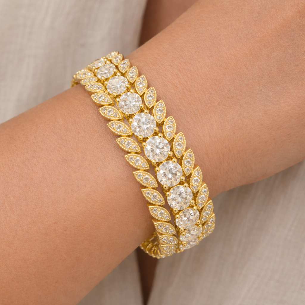 Crownleaf Radiance Diamond Bangle