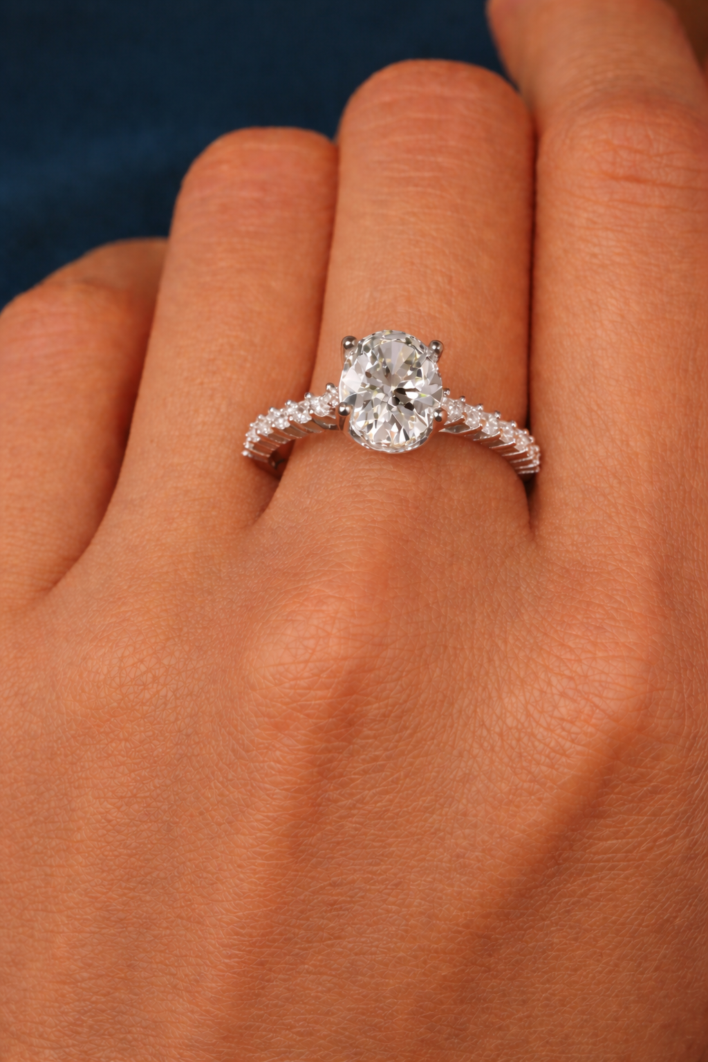 1.25ct Oval Diamond Engagement Ring