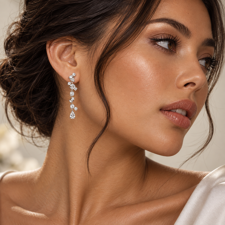 Fancy Drop Diamond Dangle Earring