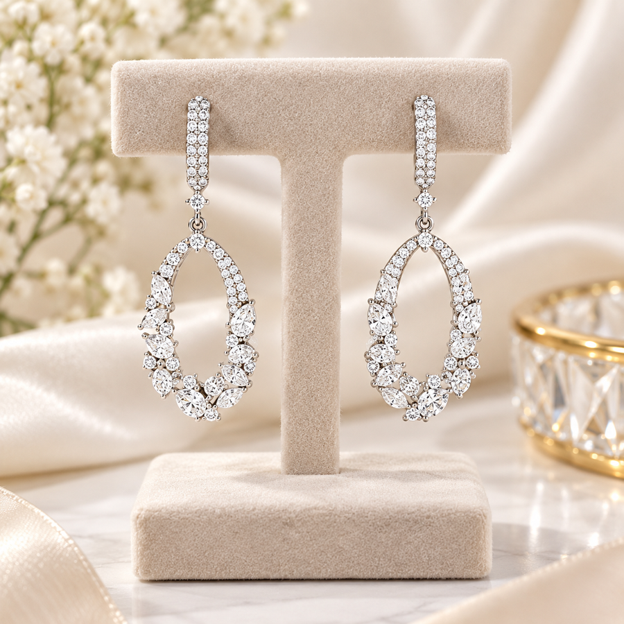 Fancy Shape Drop Dangle Earring