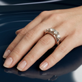 Five Stone 35 Pointers Diamond Ring
