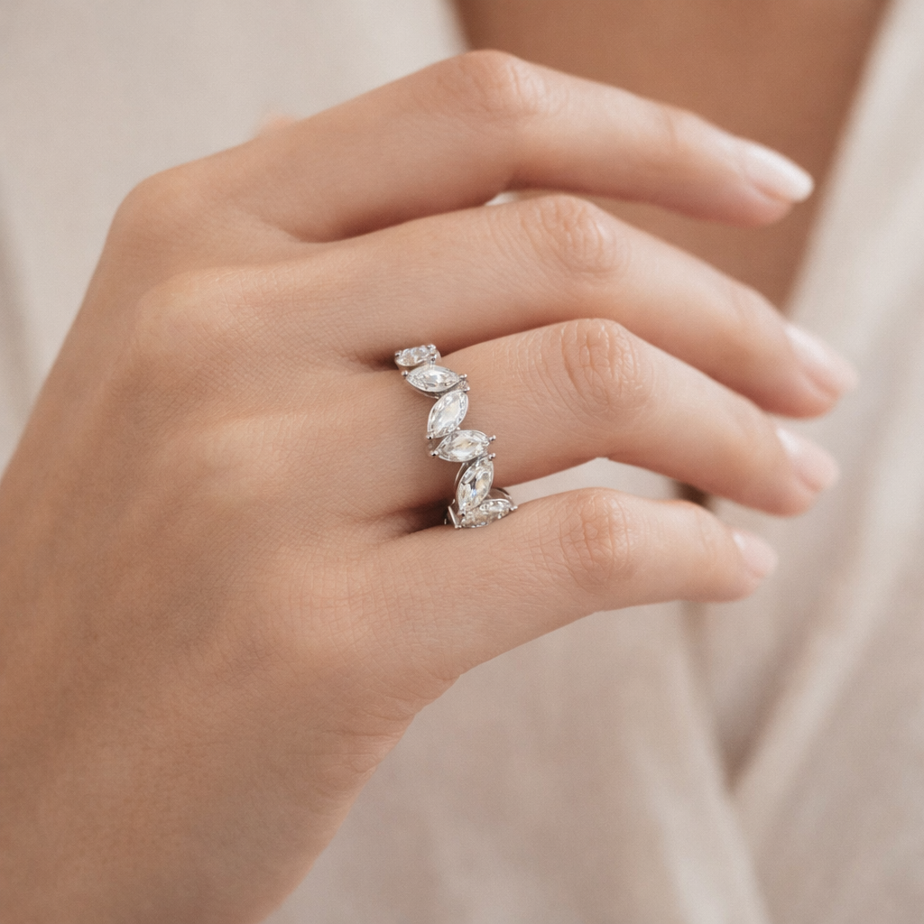 Marquise Diamond Eternity Band