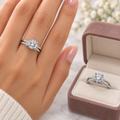 Plain Split Shank Lab Grown Diamond Engagement Ring