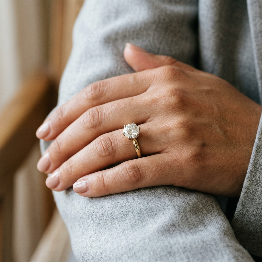 Six Prong Solitaire Diamond Engagement Ring