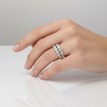 Split Shank Double Row Diamond Ring