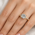 Twisted Shank Lab Grown Diamond Engagement Ring