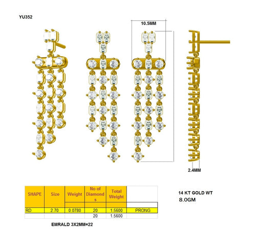 Chandelier Drop Earring