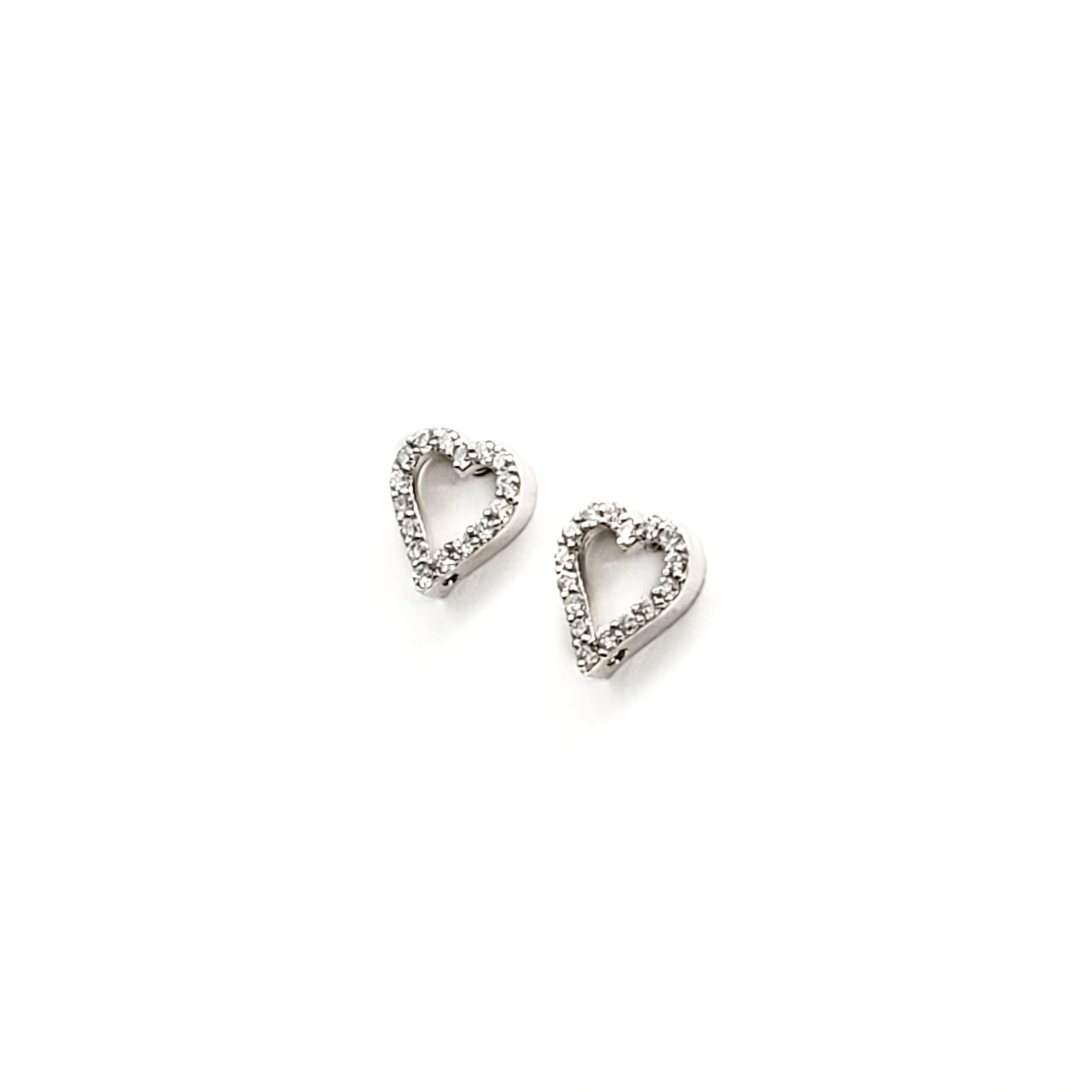 Heart Diamond Stud Earring image 1