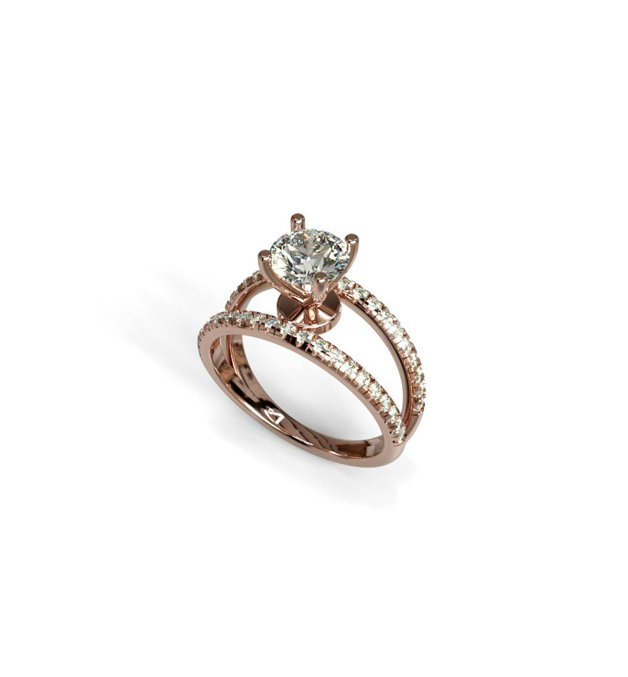 Split Shank Diamond Engagement Ring image 11