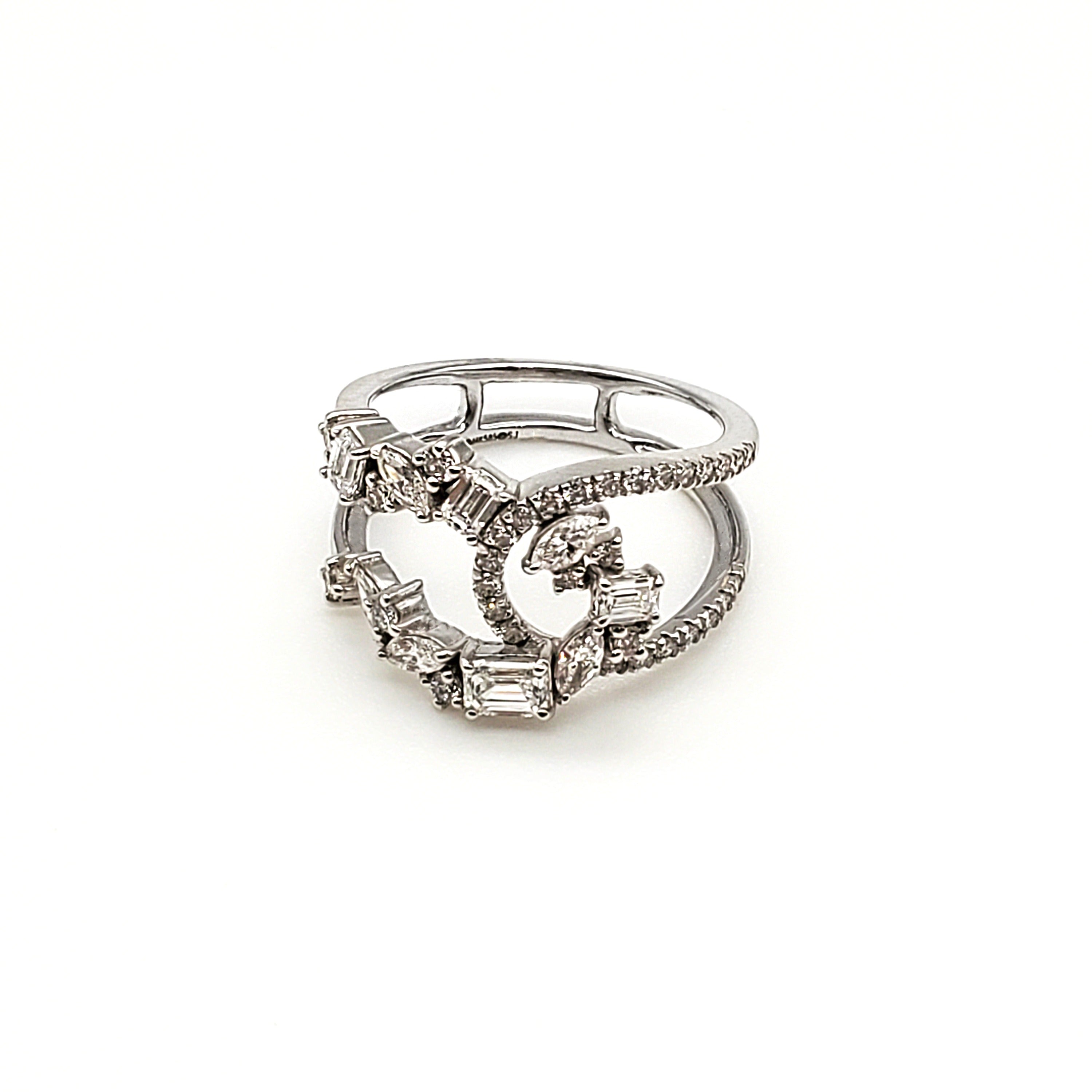 Infinity Shape Diamond Ring image 0