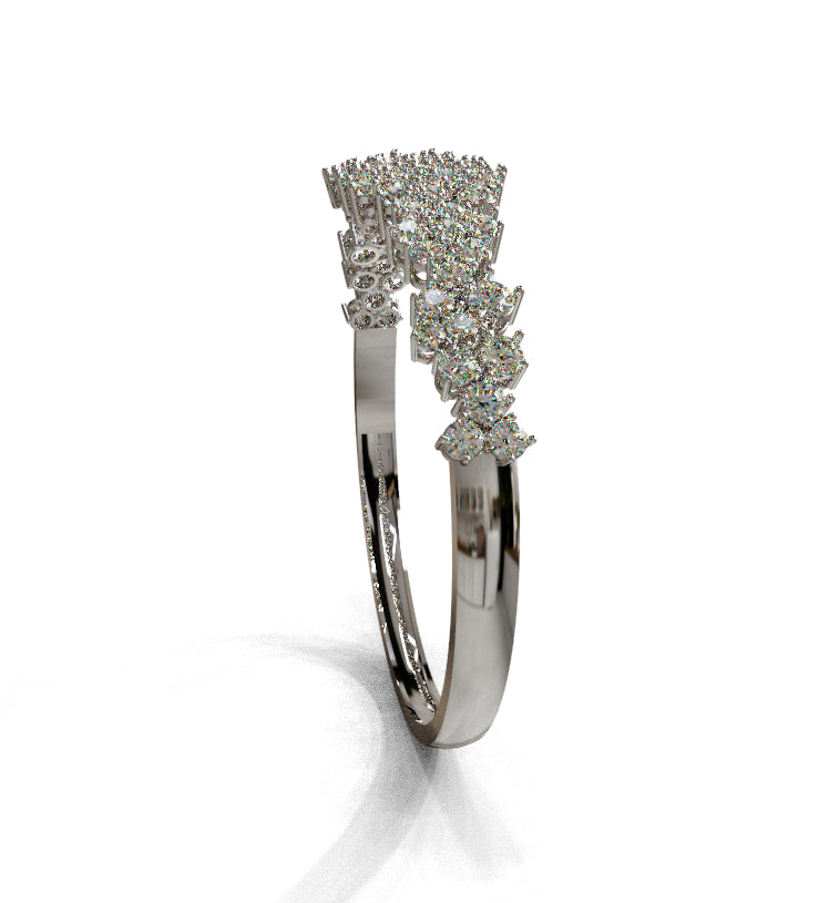 Cluster Diamond Bangle image 4