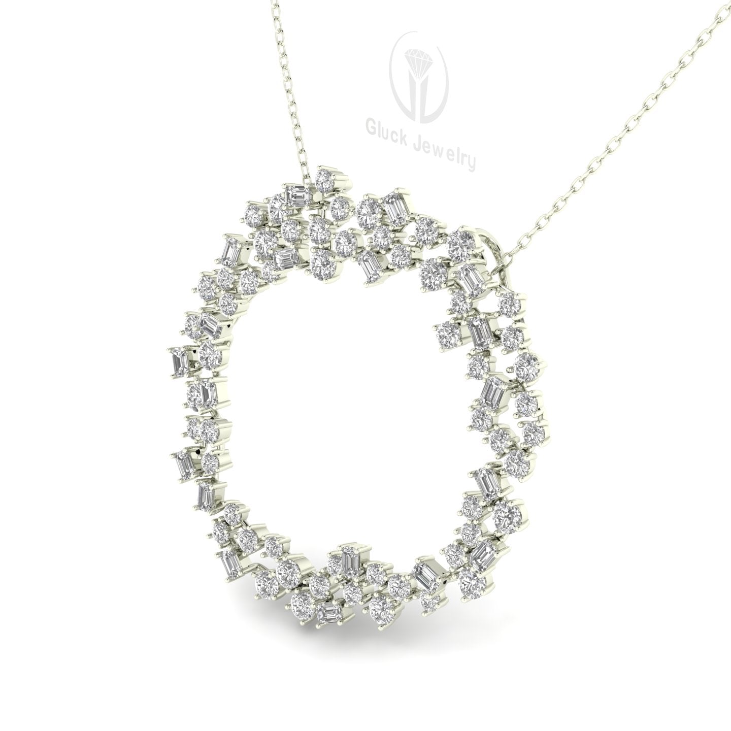 Full Moon Diamond Pendant image 8