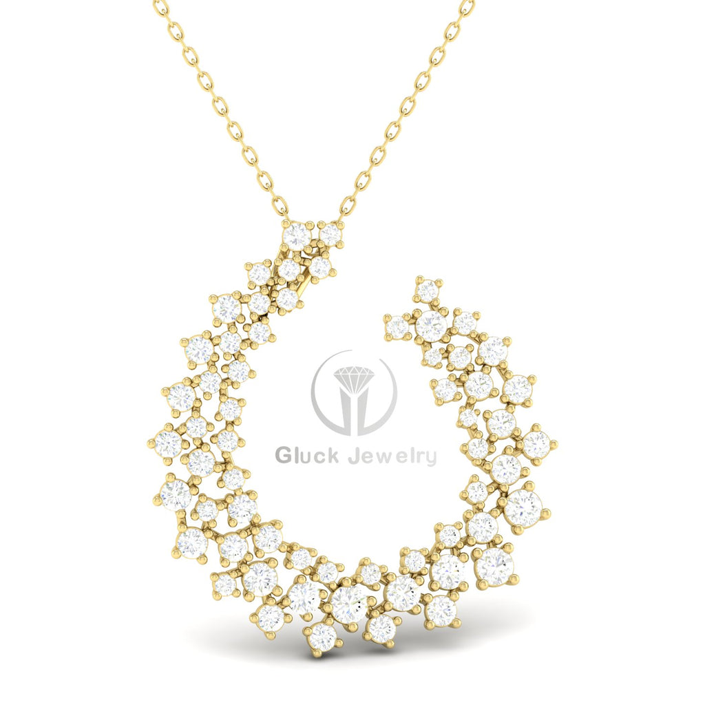 Open Circle Lab Grown Diamond Pendant image 7