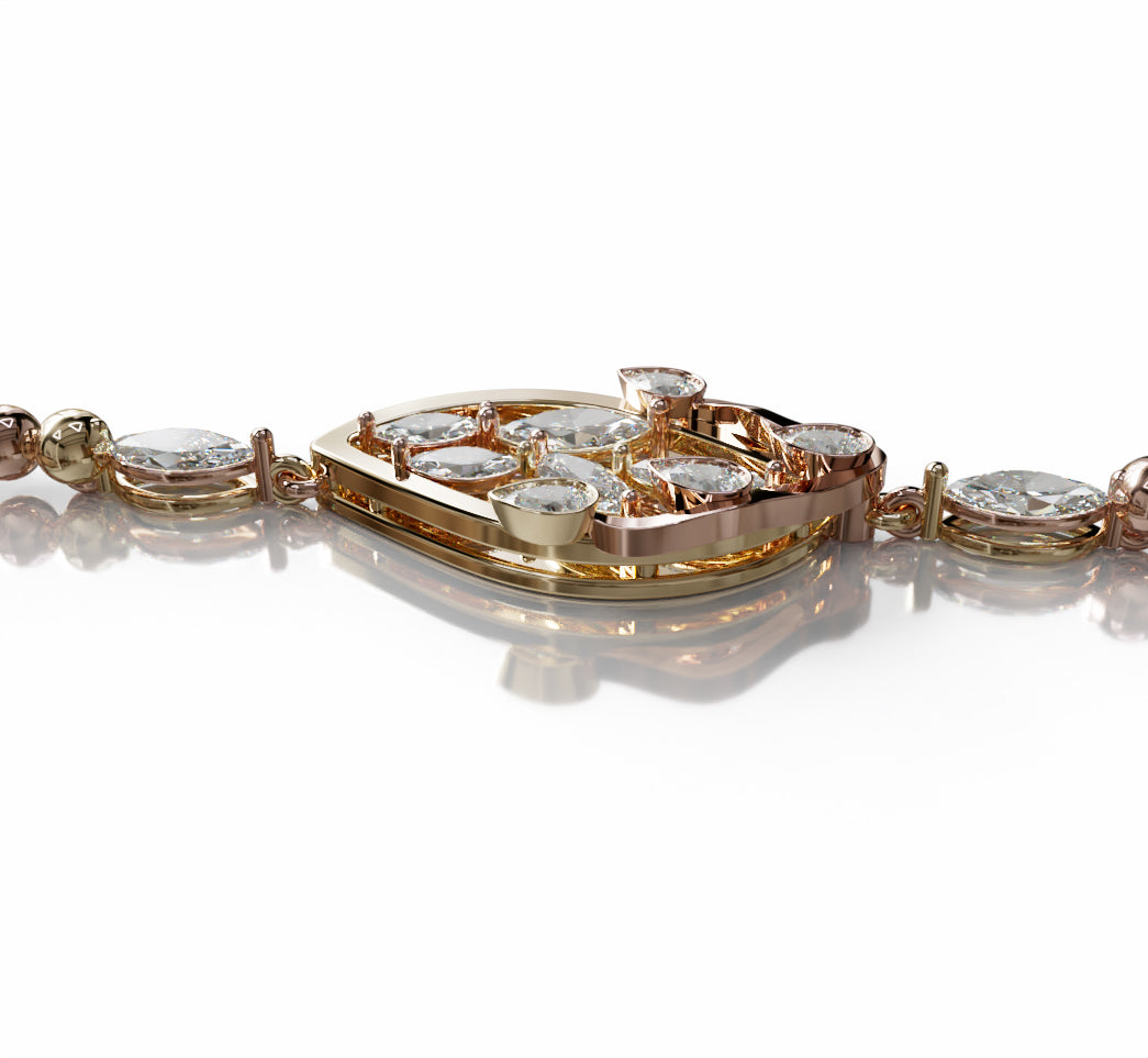 Fancy Diamond Chain Bracelet image 4