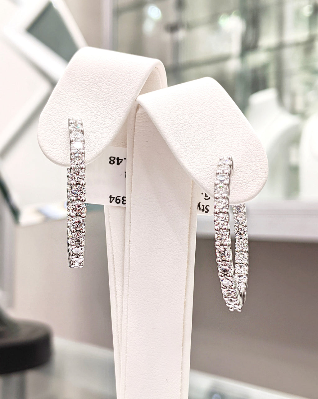 Diamond Inside-Out Hoop Earrings image 0