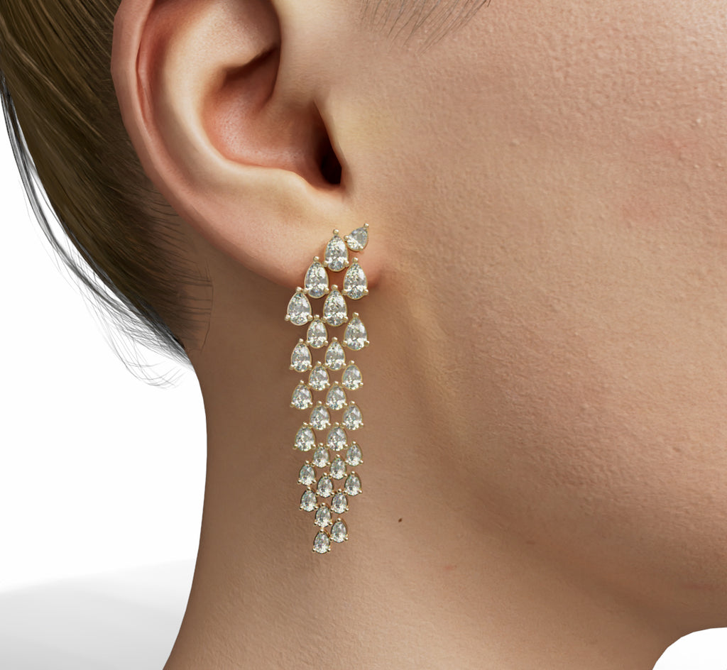 Shining Drop Dangle Earring image 2
