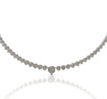 Three Prongs Tapered Diamond Tennis Necklace image 0