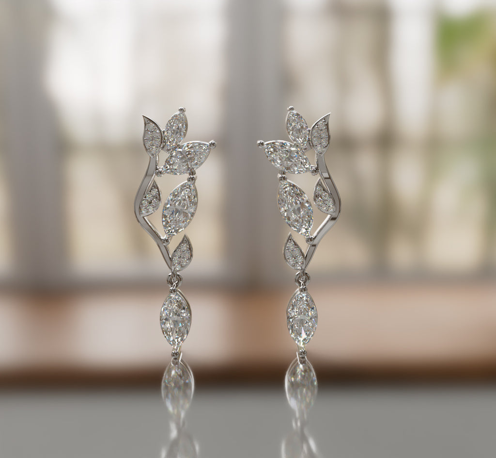 Fancy Marquise Diamond Dangle Earring image 8