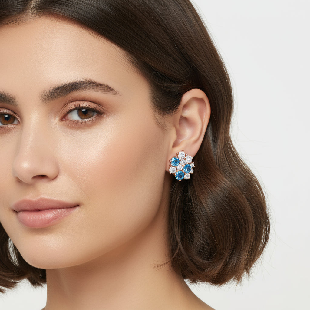 Eternal Cluster Diamond Earring image 11