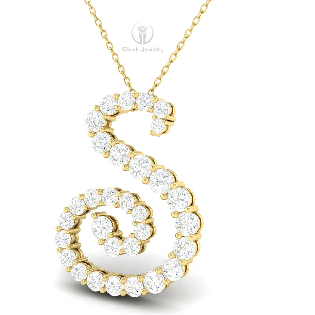Spiral Diamond Pendant image 1
