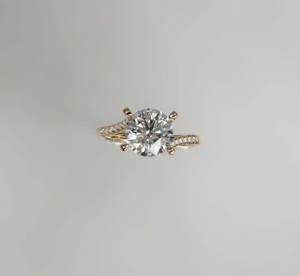 Twisted Shank Engagement Ring image 6