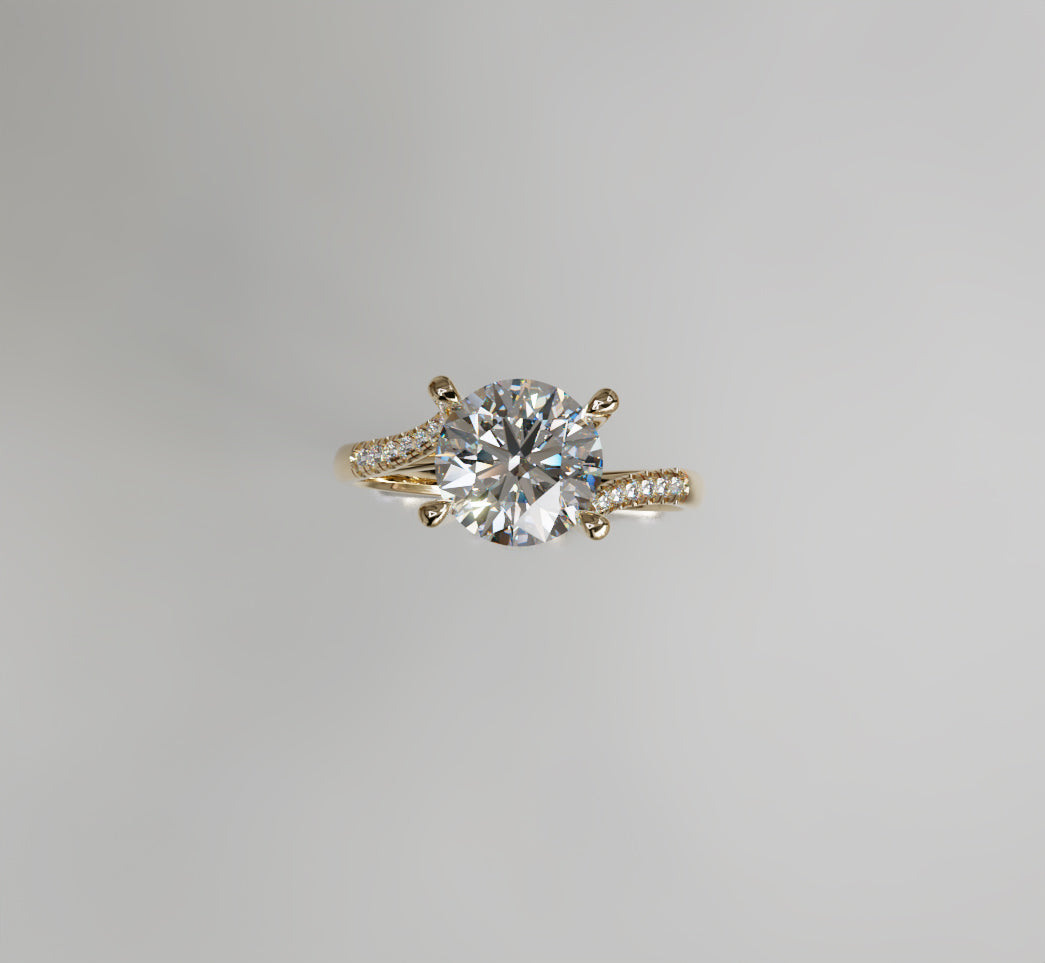 Twisted Shank Engagement Ring image 6