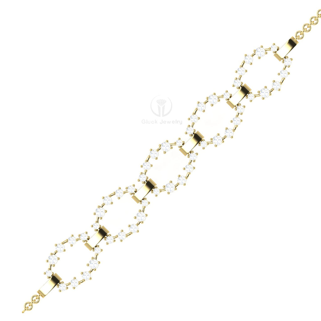 Fancy Round Diamond Bracelet image 2