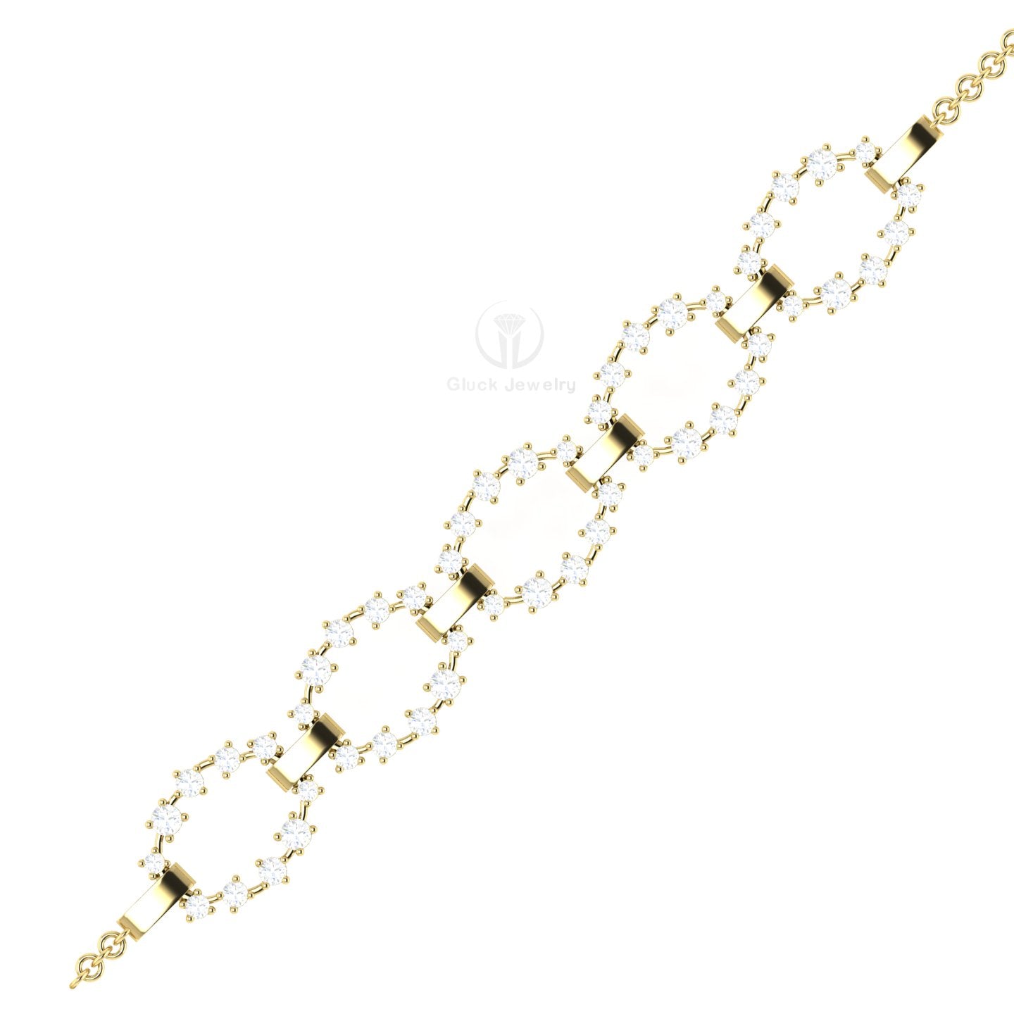 Fancy Round Diamond Bracelet image 2