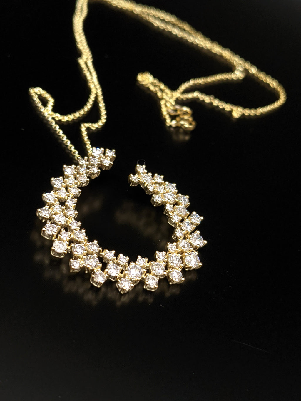 Open Circle Lab Grown Diamond Pendant image 4