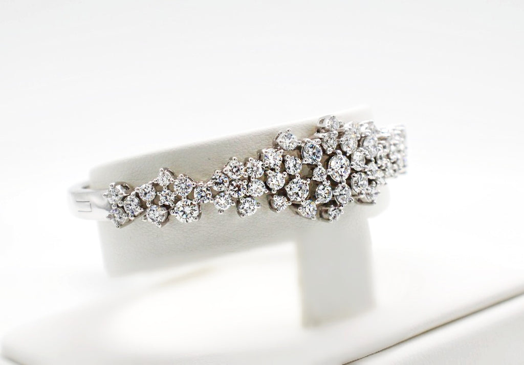 Diamond Cluster Fancy Bangle image 3