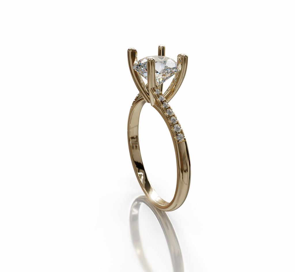 Twisted Shank Engagement Ring image 2