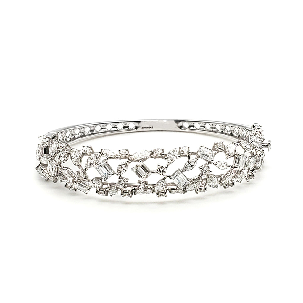 Fancy Shapes Mix Diamond Bangle image 2