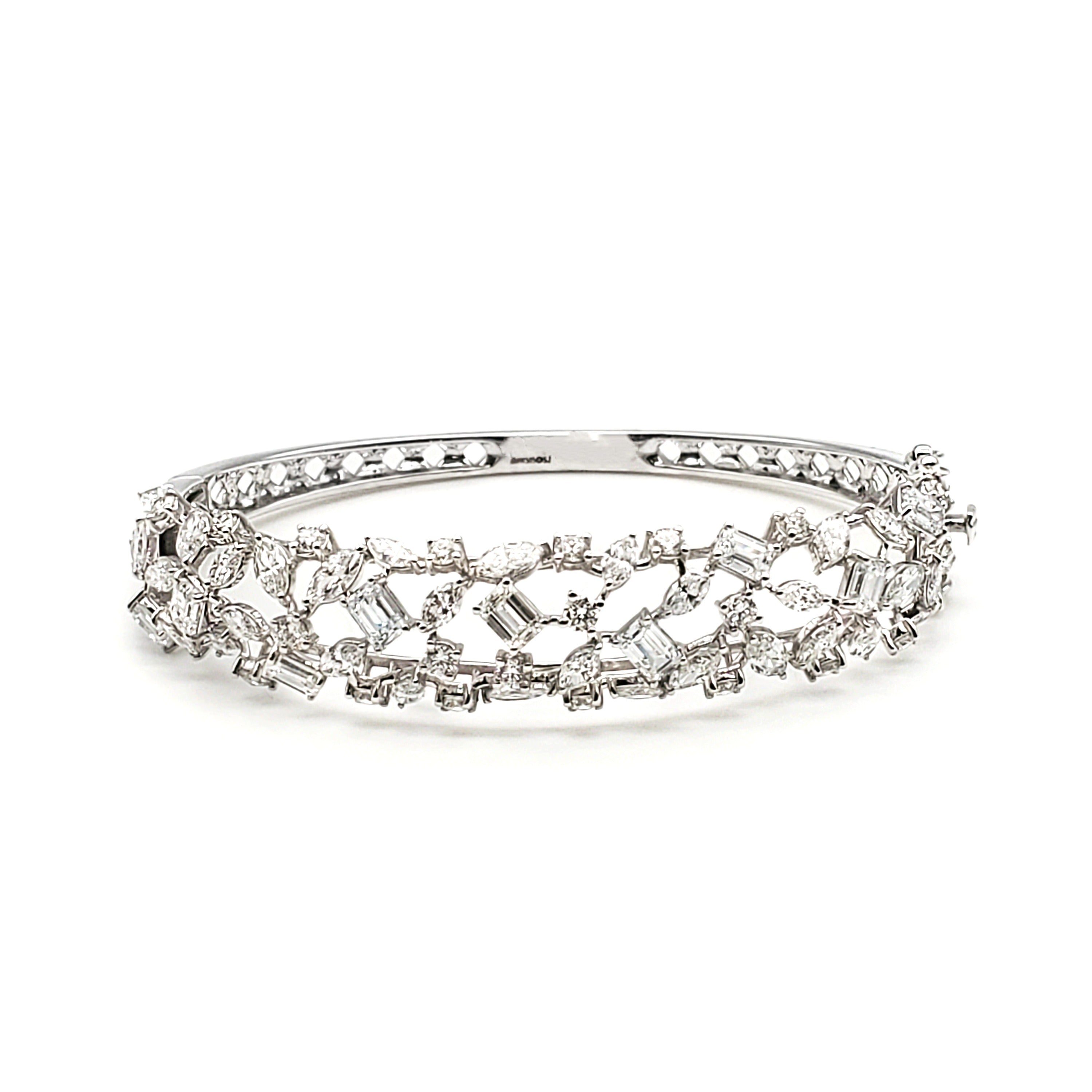 Fancy Shapes Mix Diamond Bangle image 2