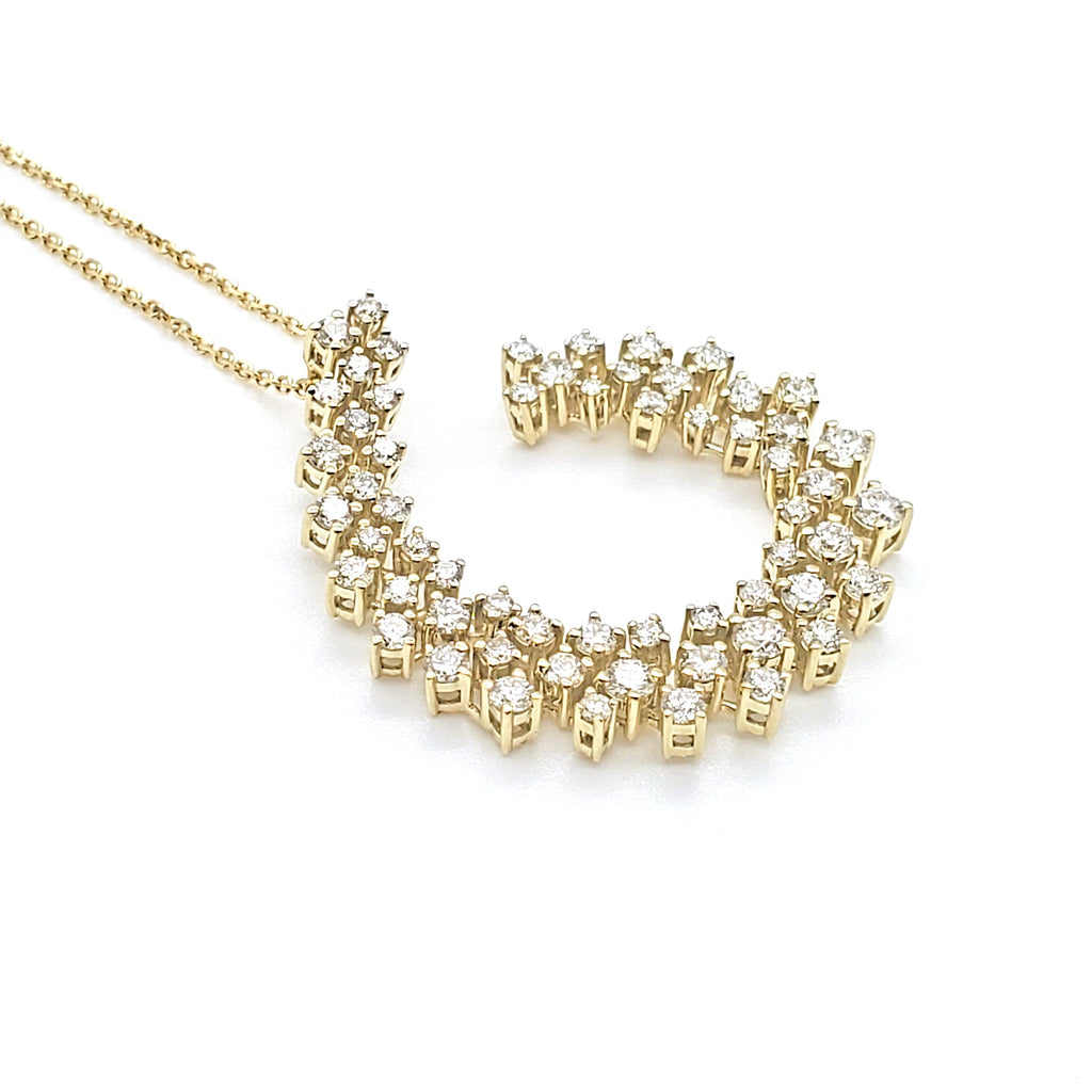 Open Circle Lab Grown Diamond Pendant image 1