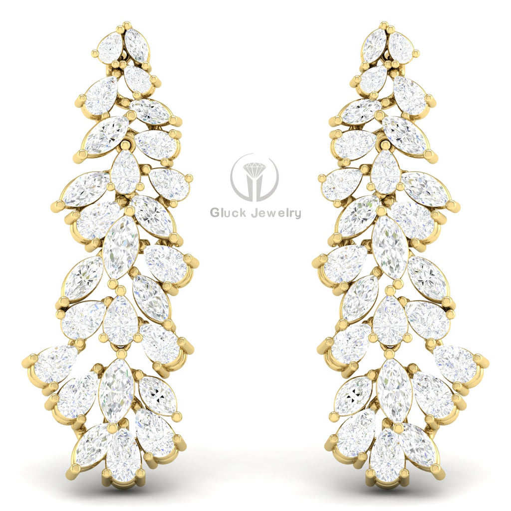 Marquise & Pear Diamond Earring image 6