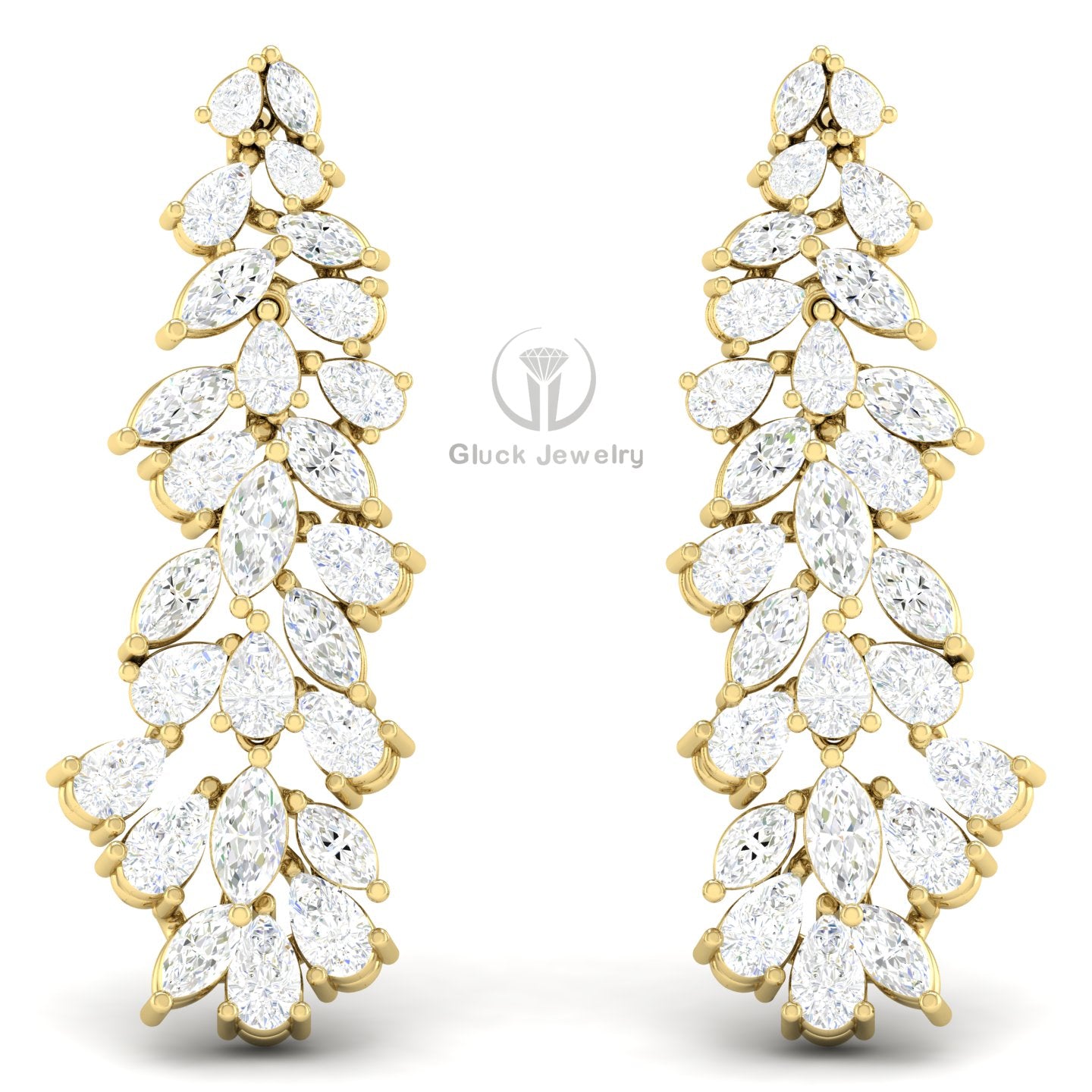 Marquise & Pear Diamond Earring image 6
