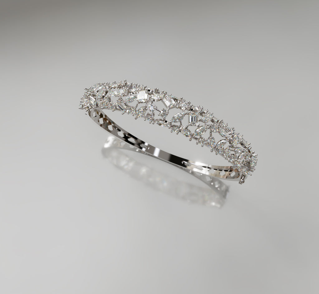 Fancy Shapes Mix Diamond Bangle image 9