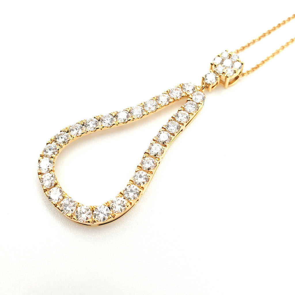 Pear Shape Diamond Pendant image 2