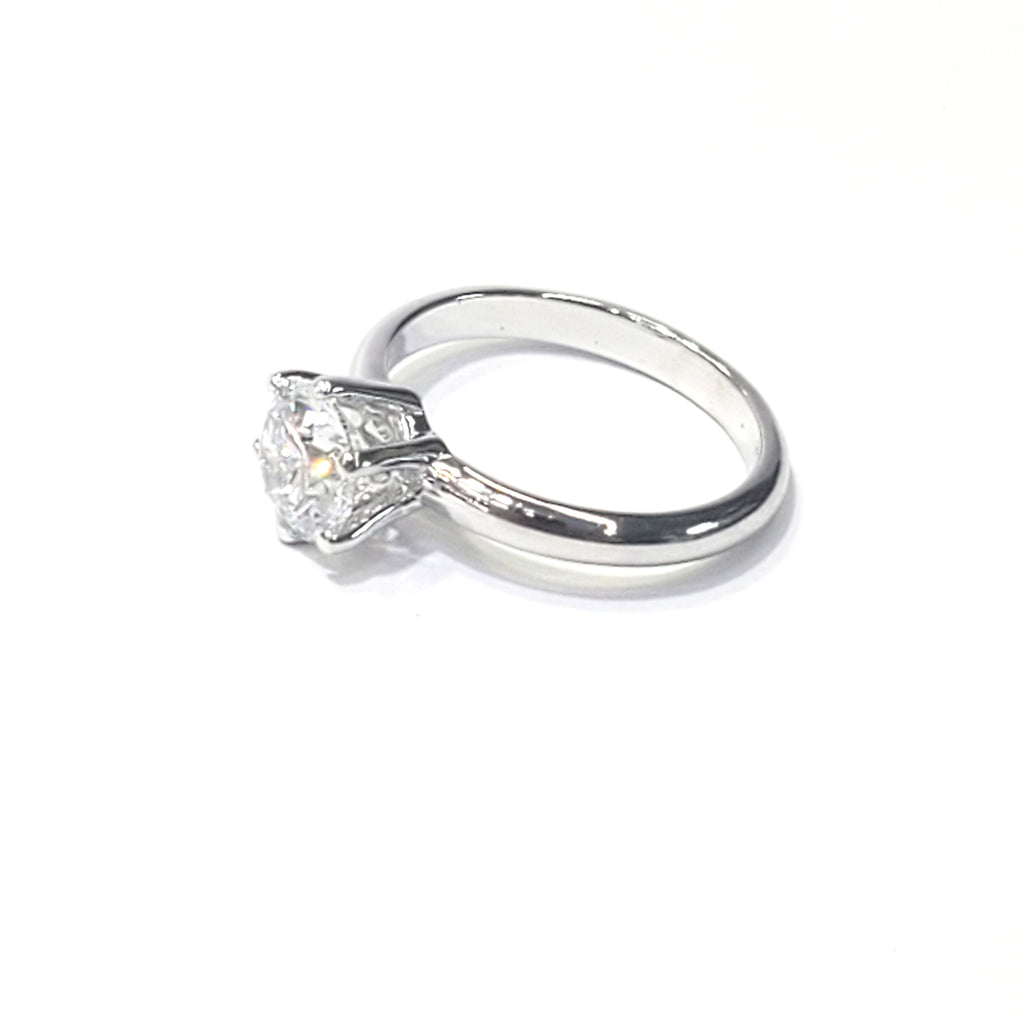 Six Prong Solitaire Engagement Ring image 0