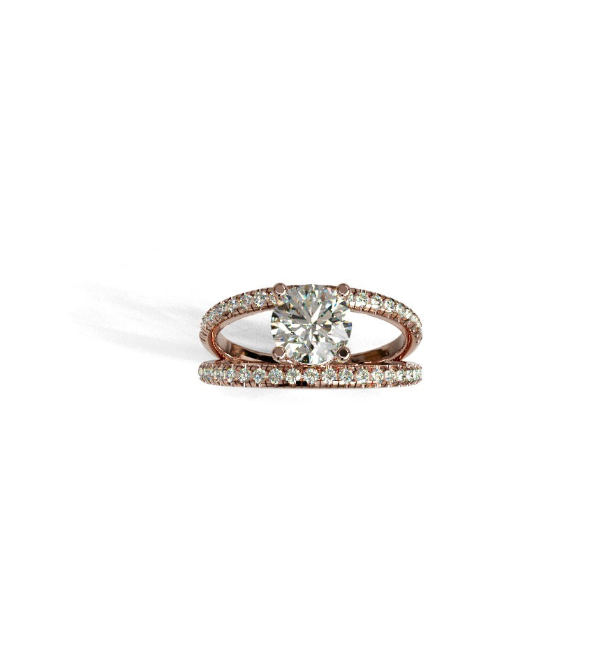 Split Shank Diamond Engagement Ring image 8