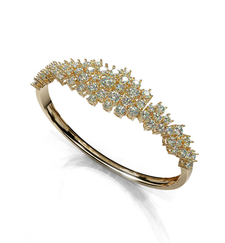 Cluster Diamond Bangle image 0