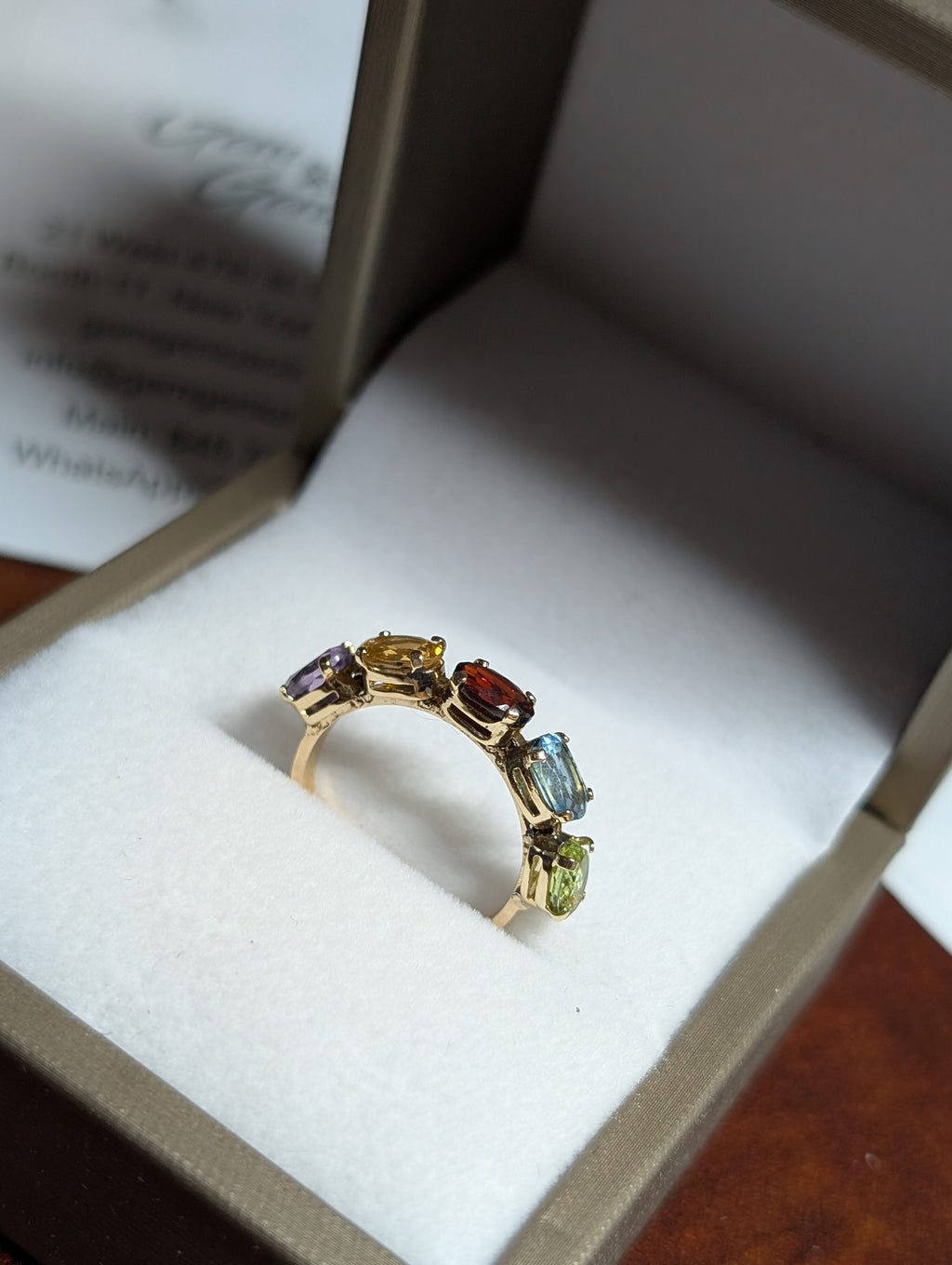 5-Half Carat Oval Color Stone Ring image 2