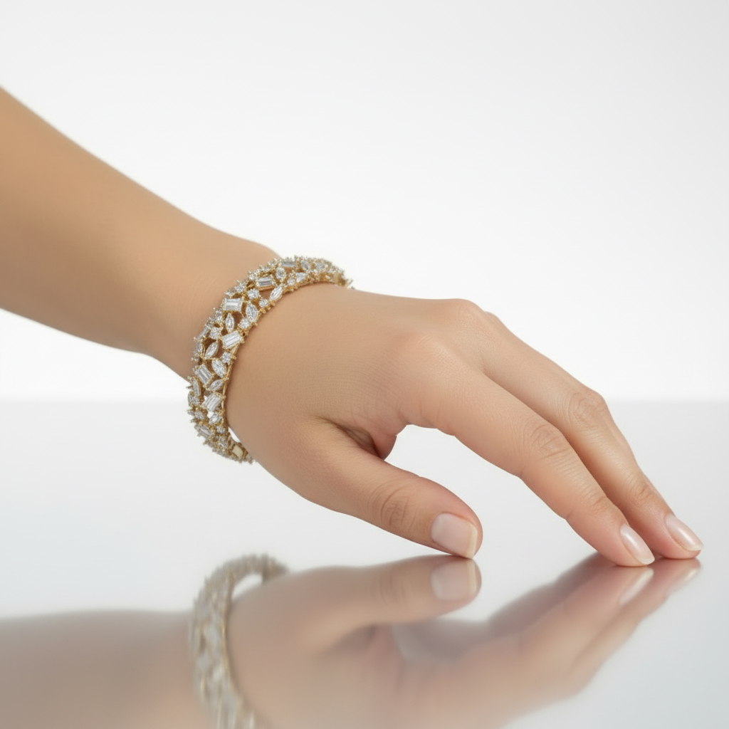 Fancy Shapes Mix Diamond Bangle image 6