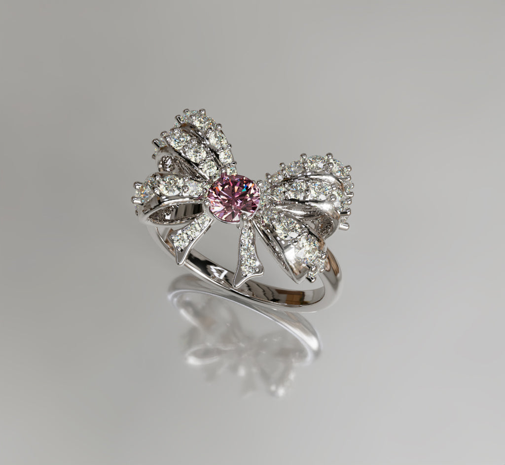 Knot Fancy Diamond Ring image 7
