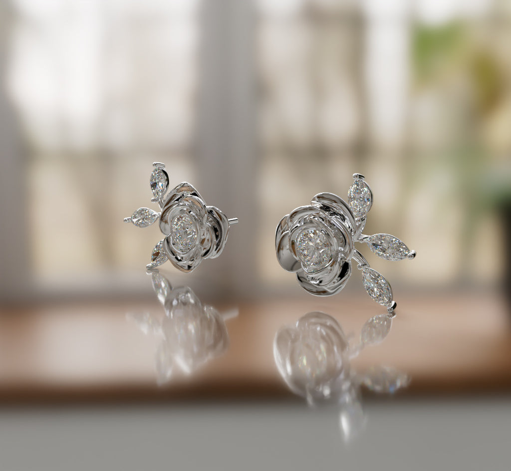 Rose earrings  image 3