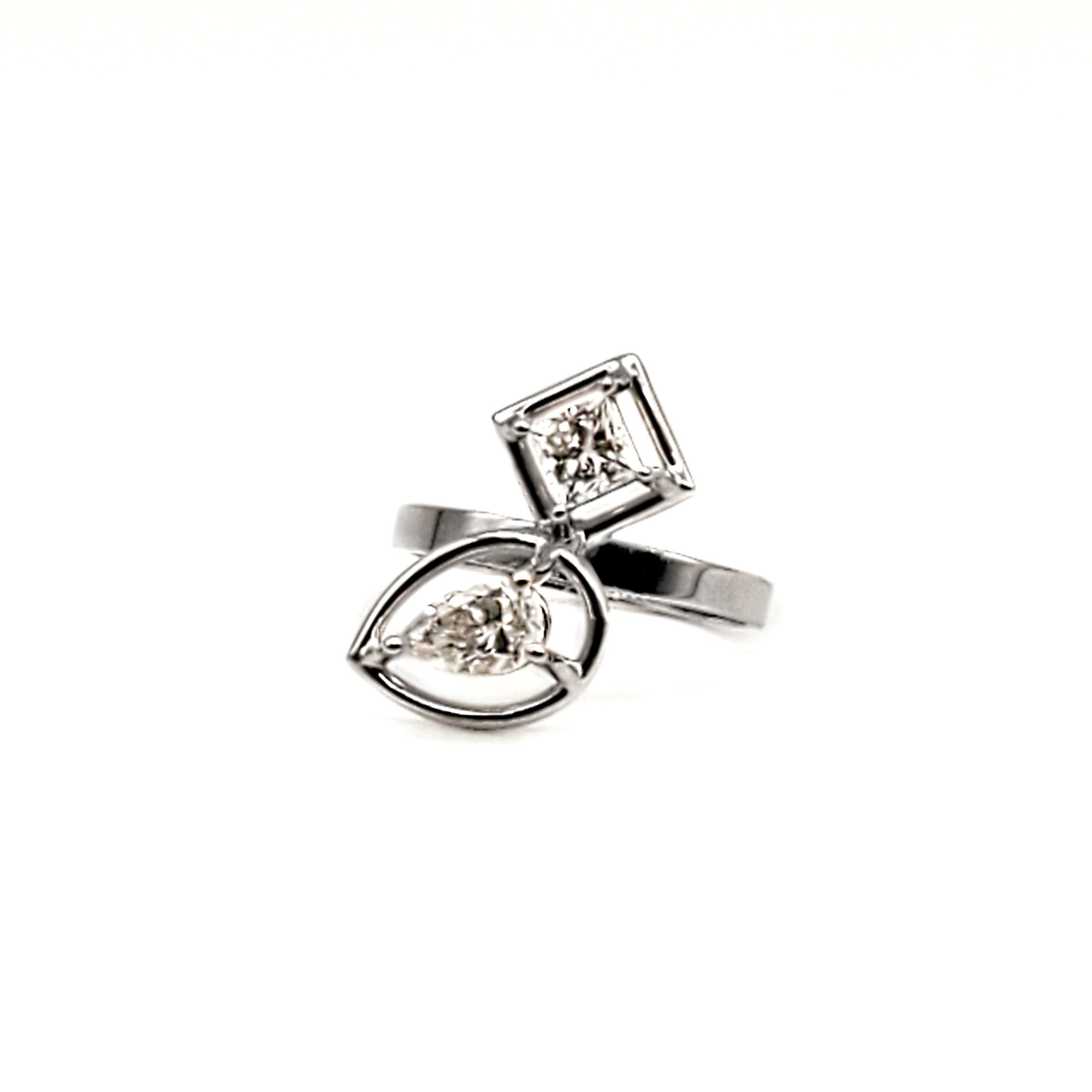 Pear and Princess Fancy Diamond Ring image 0